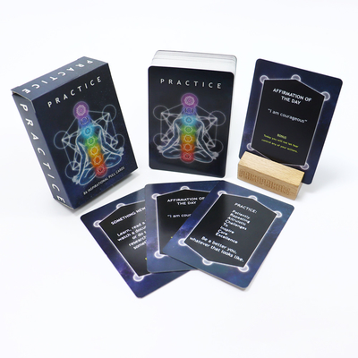 شراء CMYK أو PMS المطبوعة مجموعة لعبة بطاقات السحب الملهمة لممارسة التأكيد النشط online manufacture
