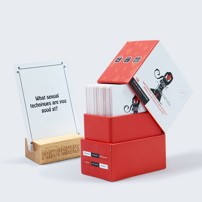 شراء حجم مخصص طباعة ملونة CMYK حلوة زوجين تاريخ أسئلة بطاقات لعبة مع تصميم باندورا online manufacture