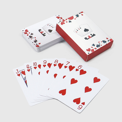 شراء بطاقات لعب قابلة للغسيل من مادة 100% PVC مع تصاميم مخصصة وطباعة ألوان PMS online manufacture