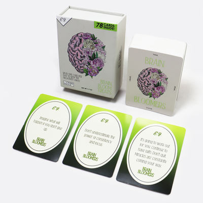 شراء 365 Day Memory Game Card Printing Personalized Custom Daily Manifestation Affirmation Cards with Box CDR Artwork Format online manufacture