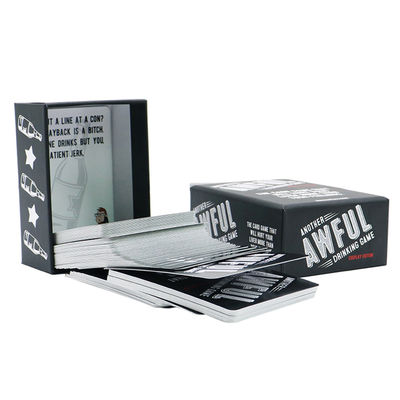 شراء Varnishing Print Drinking Game Question Cards Deck Custom Printing Drinking Truth or Dare Card Game for Adult with Box Printing Service online manufacture