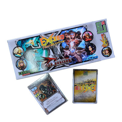 شراء Custom design accepted paper trading cards deck printing holographic game card battle character game online manufacture