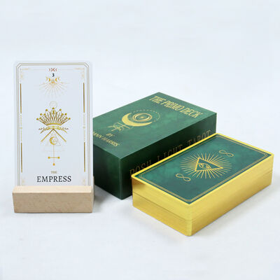 شراء حجم مخصص بطاقات التارو القابلة للطباعة القابلة للاستمرارية الصديقة للبيئة للألعاب الشخصية والهدايا online manufacture