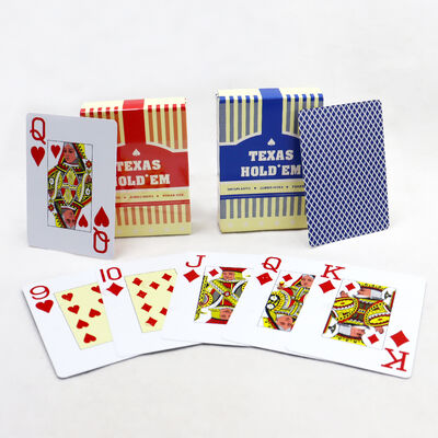 Custom Design Waterproof Jumbo Fonts Casino Playing Cards With Box Wholesale Rts Plastic Playing Card for Sale