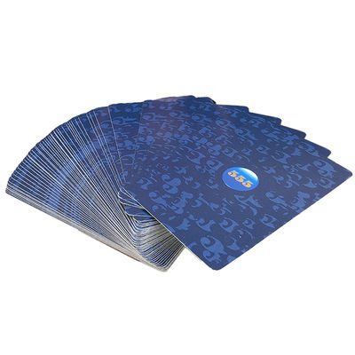 57 * 87mm Air Cushion Finish أوراق لعب 555 ظهر أزرق